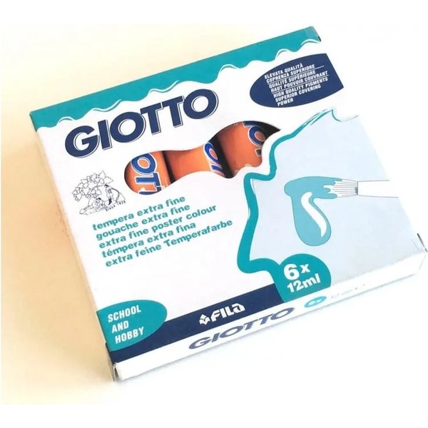 Giotto Tempera Extra Fine Arancione - Confezione Da 6 Tubetti-image
