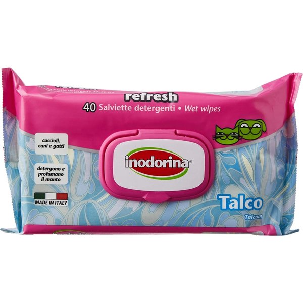 Inodorina Refresh Salvietta Detergente Al Profumo Di Talco 40 Salviettine-image