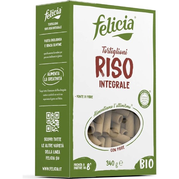 Felicia Bio Tortiglioni Di Riso Integrale Senza Glutine - 340 G-image
