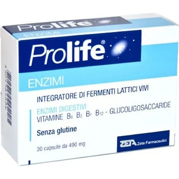 Prolife Enzimi 30 Capsule - Integratore Di Fermenti Lattici-image