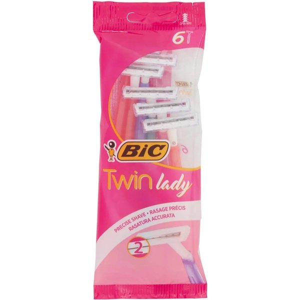 Bic Twin Lady Sensitive - 6 Rasoi Usa E Getta-image