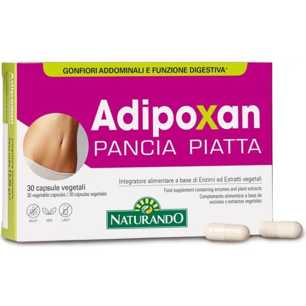 Adipoxan pancia piatta 30 capsule - integratore per il controllo del peso-image
