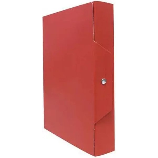 Brefiocart 5 Cartelle Portaprogetti In Presspan 35 X 25 X 8 Cm - Rosso-image