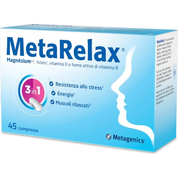 Metarelax New 45 Compresse - Integratore Per Stress E Affaticamento Muscolare-image