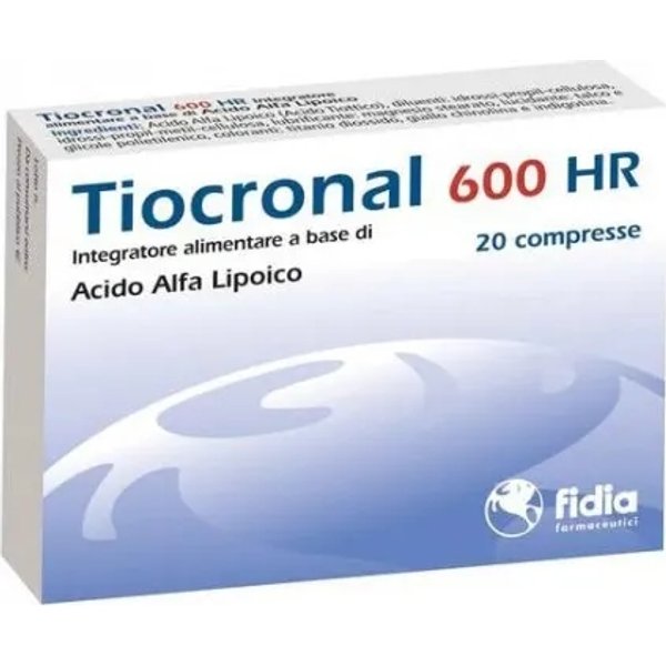 Tiocronal 600 Hr - Integratore Antiossidante 20 Compresse-image