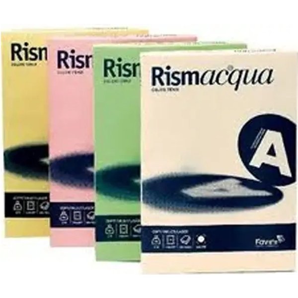 Favini Rismacqua - Cartoncino Colorato A4 Colore Celeste 200 G/Mq - Risma Da 125 Fogli-image