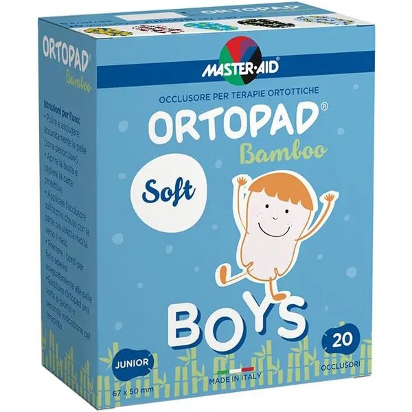 Ortopad Occlusore Autoadesiv Per Terapie Ortottiche Soft Boys Junior - 20 Cerotti-image