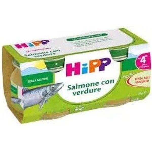 HiPP Omogeneizzato Salmone E Verdure - 2 X 80 G-image
