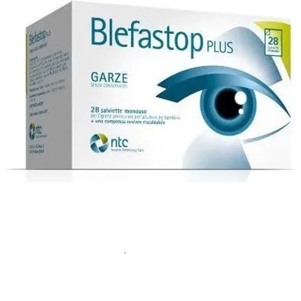 Blefastop Plus - 28 Salviette Monouso Garza In Cotone + Compressa Riscaldabile-image