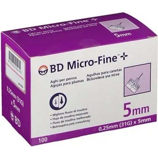 Bd Micro-Fine Micro Fine 31G 5Mm - 100 Aghi Per Penna Da Insulina-image