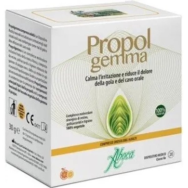 Aboca Propolgemma Adulti - 20 Compresse Orosolubili Contro L'irritazione Del Cavo Orale-image