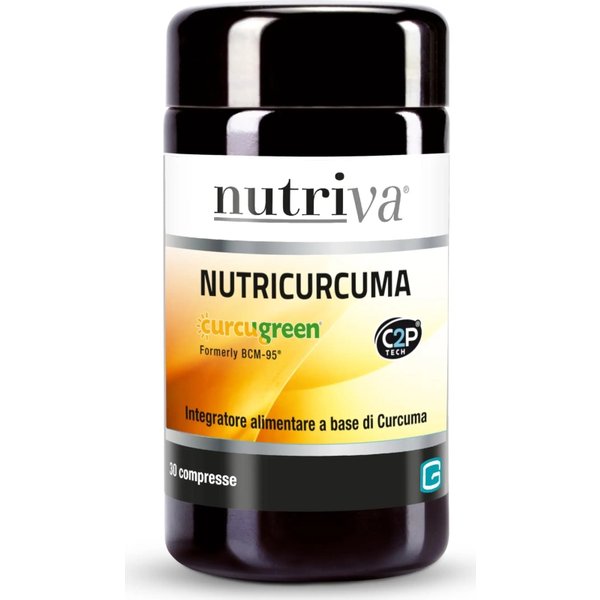 Nutriva Nutricurcuma 30 Compresse - Integratore Antiossidante A Base Di Curcuma-image