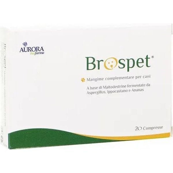 Aurora Biofarma Brospet Integratore Alimentare Per Cani 20 Compresse-image