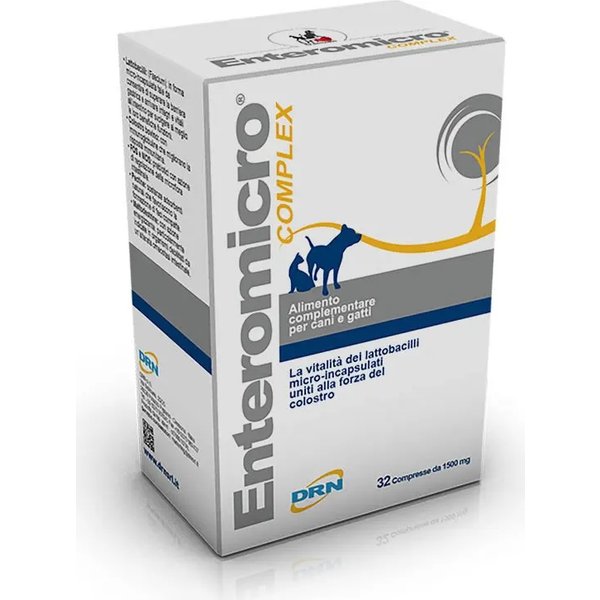 Drn Enteromicro Complex 32 Compresse - Mangime Complementare Per Cani E Gatti-image