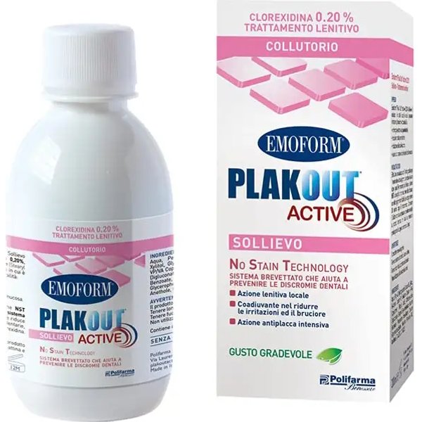 Emoform Plakout Active Sollievo 200 Ml - Collutorio Lenitivo-image