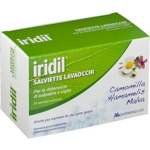 Iridil - 28 Salviette Lavaocchi Per La Detersione Di Palpebre E Ciglia-image