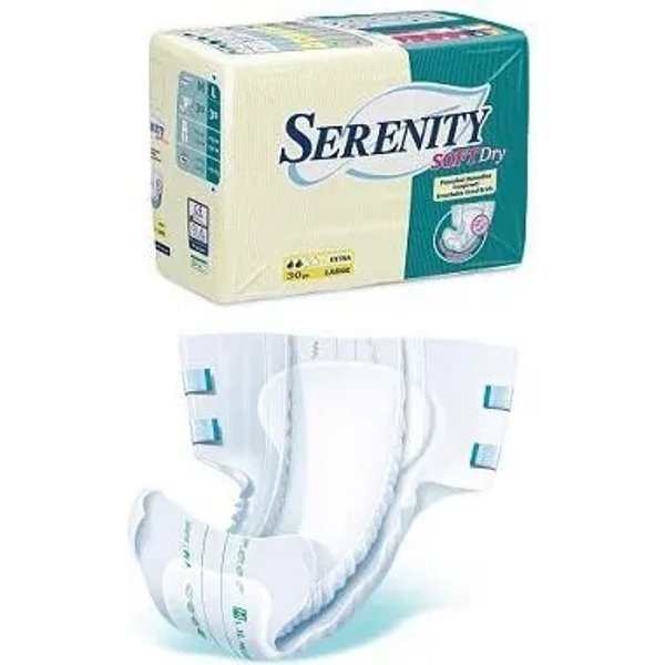Serenity Soft Dry - 30 Pannoloni Assorbenti Per Incontinenza Super Taglia L-image