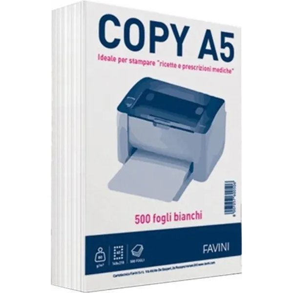 Favini Copy A5 Carta Per Fotocopie Risma Da 500 Fogli-image