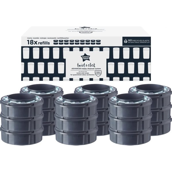 Tommee Tippee Sangenic Twist - 18 Ricariche Per Smaltimento Pannolini-image