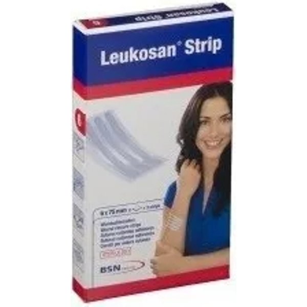 Essity Cerotti Per Sutura Leukosan Strip - 2 Buste Da 3 Cerotti 6 X 75 Mm-image
