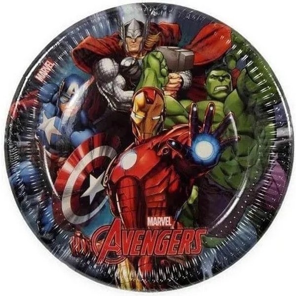 Avengers Piatti Di Carta - Confezione 8 Piattini-image
