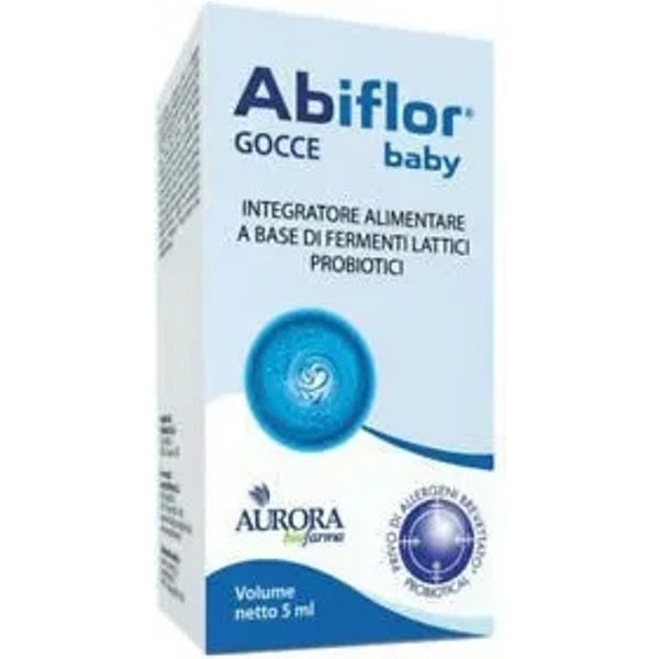 Abiflor Baby Gocce 5 Ml - Integratore Di Fermenti Lattici Per Bambini Da 0-3 Anni-image