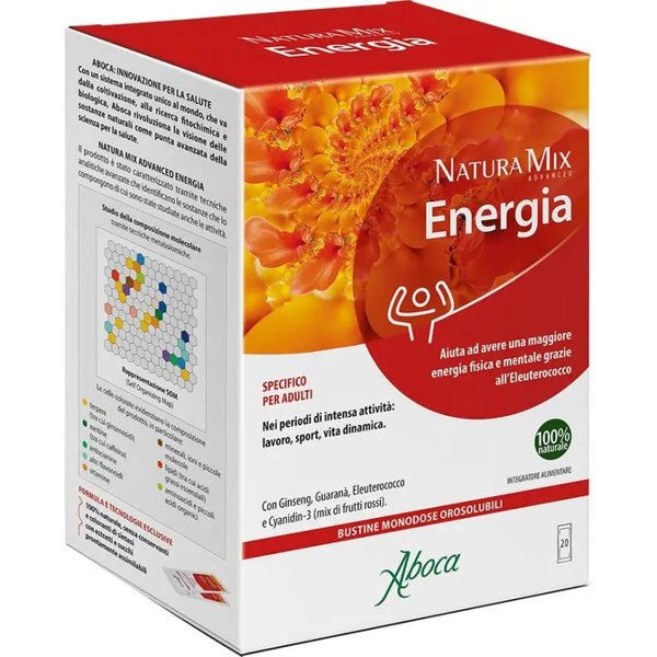 Aboca Natura Mix Advanced Energia 20 Bustine - Integratore Energetico-image