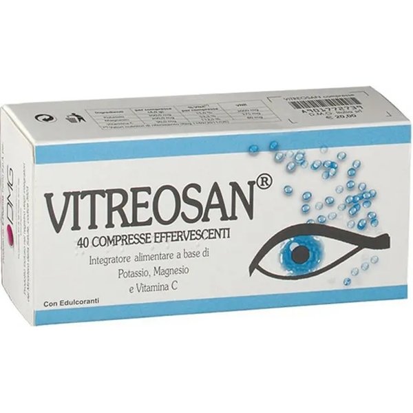 Vitreosan 40 Compresse Effervescenti - Integratore Di Magnesio Potassio E Vitamina C-image