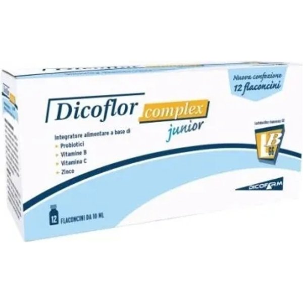 Dicoflor Complex Junior 12 Flaconcini - Integratore A Base Di Probiotici-image