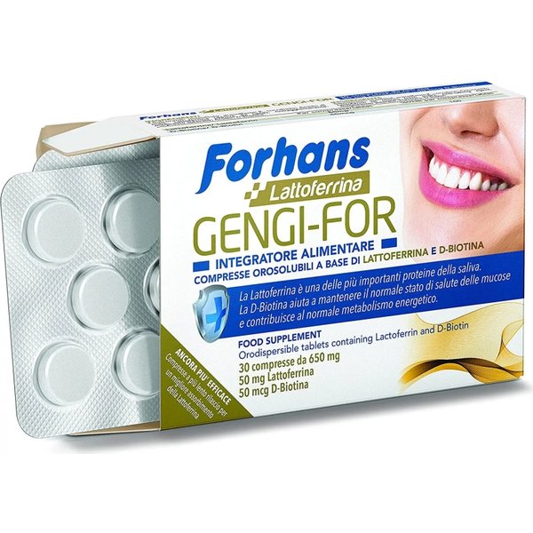 Forhans Gengi-For 30 Compresse - Integratore Per La Cura Delle Gengive-image