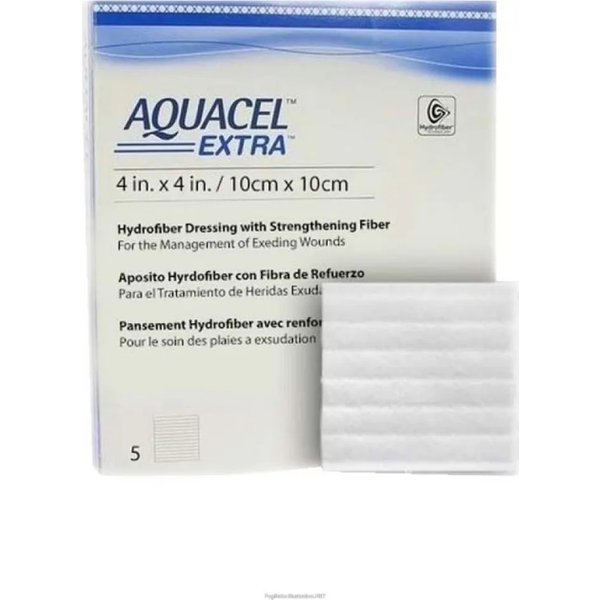 Aquacel Extra Con Hydrofiber - 5 Medicazioni Da 10 X 10 Cm-image