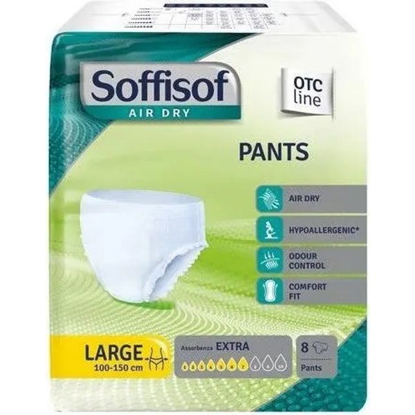 Air Dry - Pants 8 Pannoloni A Mutandina Assorbente Per Incontinenza Extra Taglia L-image