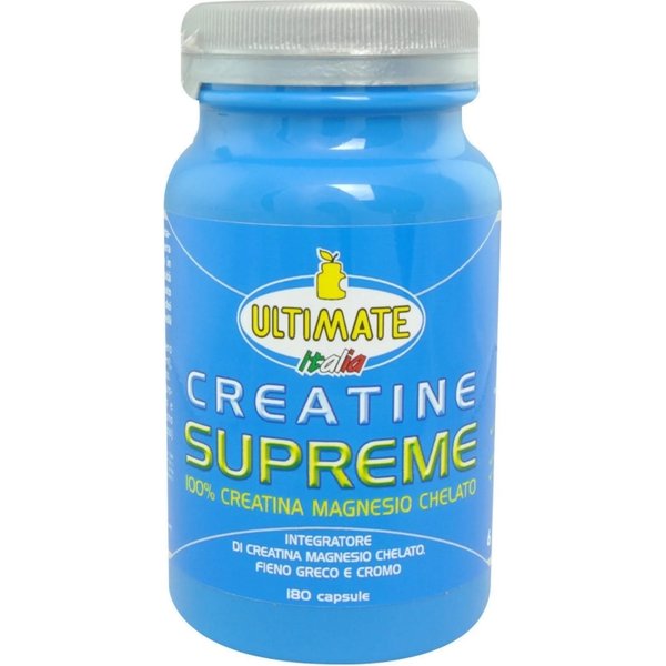 Ultimate Italia Creatine Supreme 180 Capsule - 100% Creatina Magnesio Chelato-image