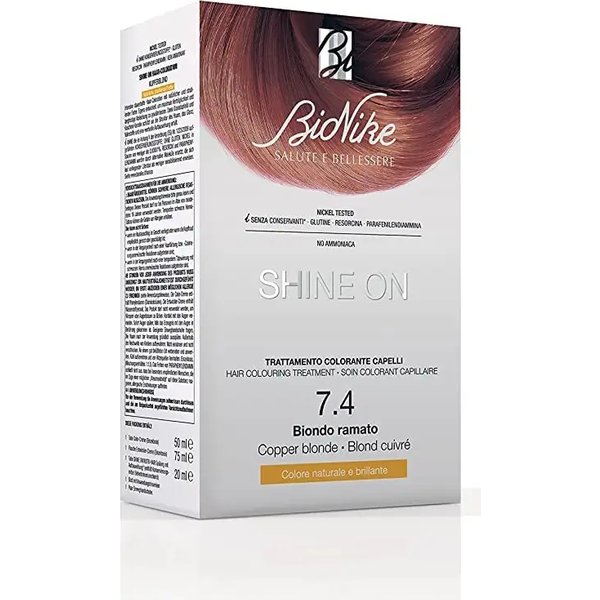 Bionike Shine On - Tarttamento Colorante Per Capelli 7.4 Biondo Ramato-image