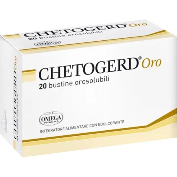 Chetogerd Oro 20 Bustine Orosolubili - Integratore Per L'acidità Gastrica-image