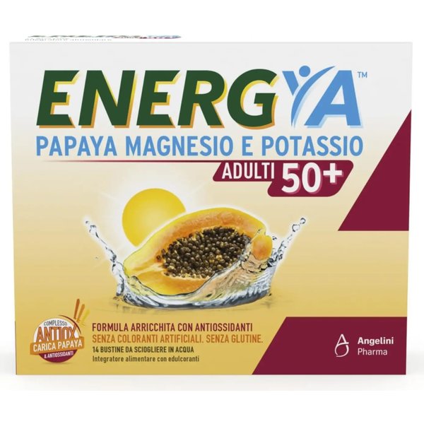 Energya Papaya Magnesio E Potassio 50+ - Integratore Energizzante 14 Bustine-image