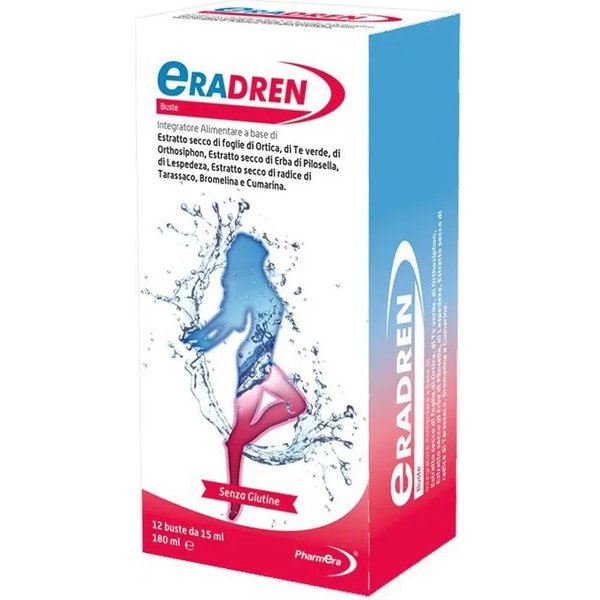 Eradren 12 Bustine - Integratore Per Il Drenaggio Dei Liquidi Corporei-image