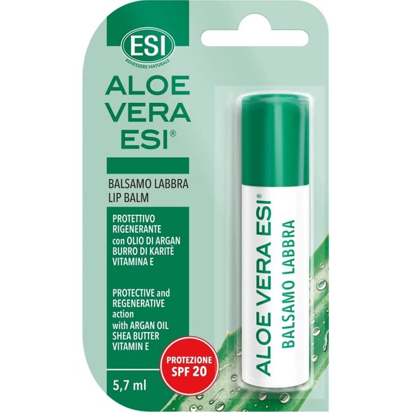 Esi Aloe Vera - Balsamo Labbra SPF20 Idratante Rigenerante E Protettivo 5,7 Ml-image