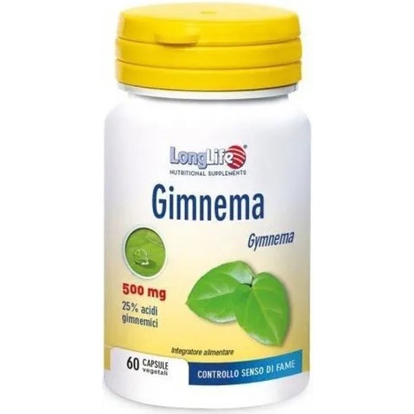 Longlife Gimnema 60 Capsule Vegetali - Integratore Utile Al Controllo Del Senso Di Fame-image