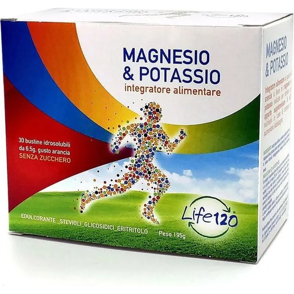 Magnesio & Potassio 30 Bustine Gusto Arancio - Integratore Per Stanchezza E Affaticamento-image