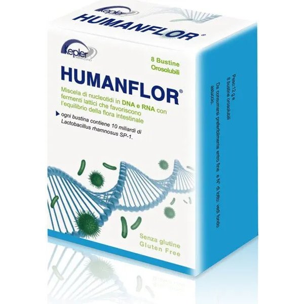 Humanflor 8 Bustine - Integratore Di Fermenti Lattici-image