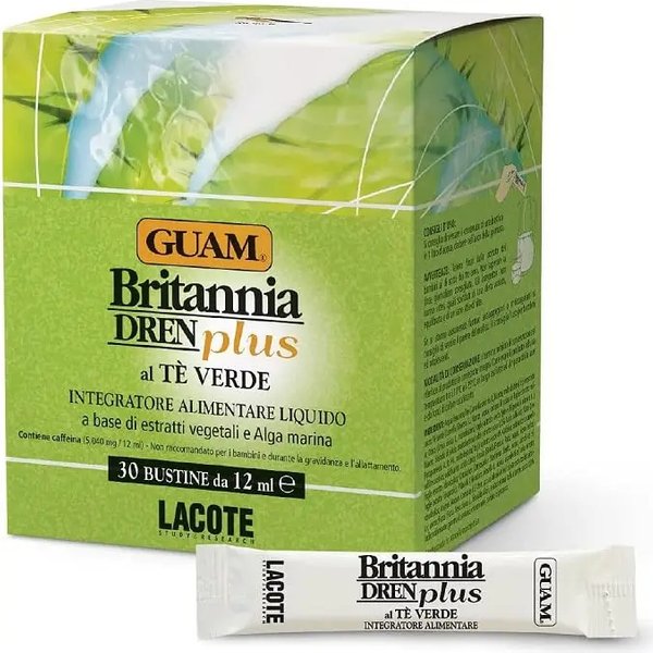 Guam Britannia Dren Plus 30 Buste Da 12 Ml - Integratore Drenante-image