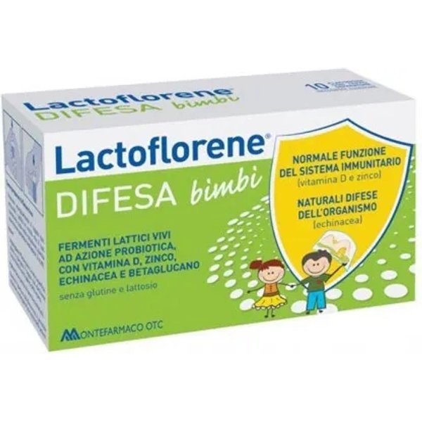 Lactoflorene Difesa Bimbi 10 Flaconcini - Integratore Di Fermenti Lattici-image