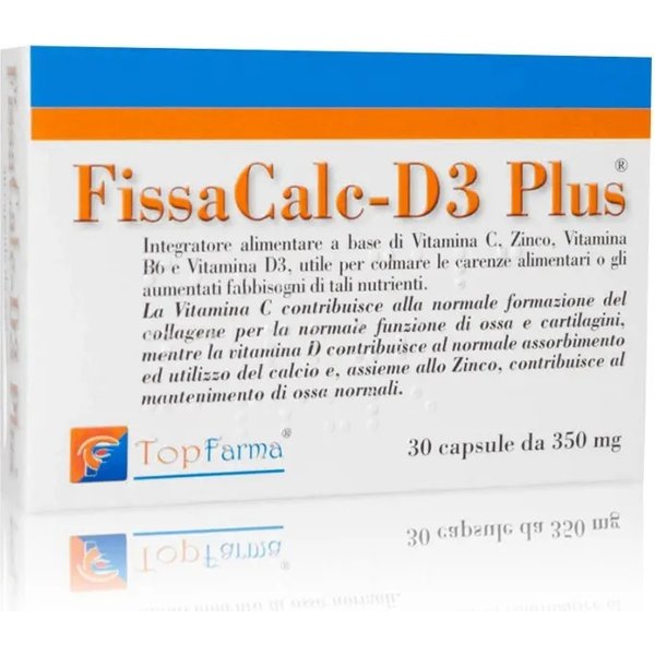Fissacalc-D3 Plus 30 Capsule - Integratore Utile Al Sistema Muscolo Scheletrico-image
