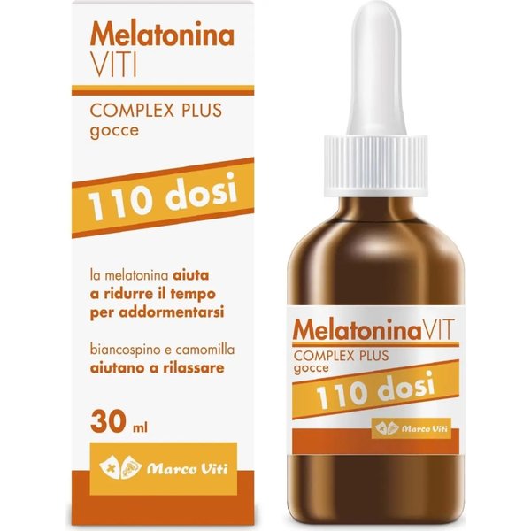 Marco Viti Melatonina Viti Complex Plus Gocce 30 Ml - Integratore Per Il Riposo-image