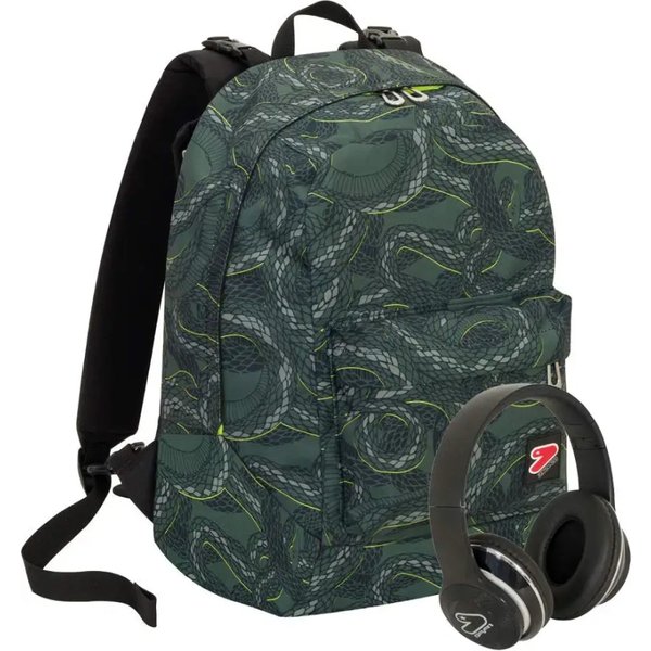 Seven The Double Project - Zaino Reversibile Python Military Green-image