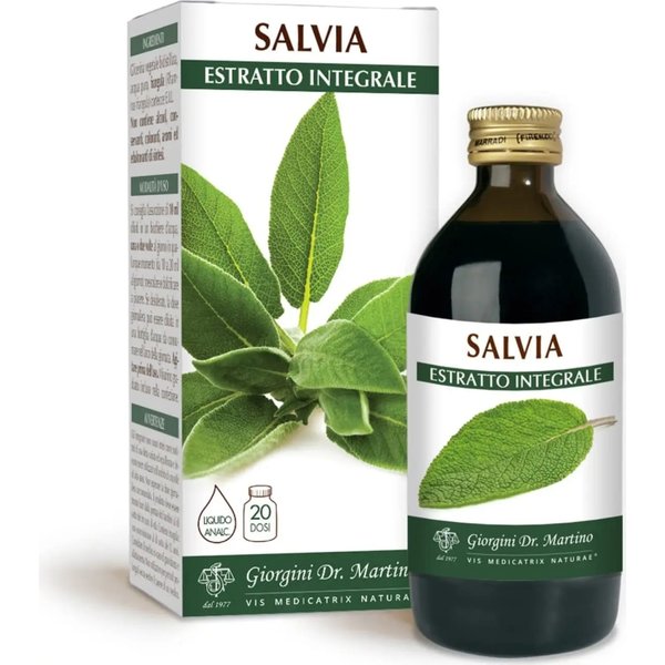 Salvia Estratto Integrale 200 Ml - Integratore Per La Menopausa-image