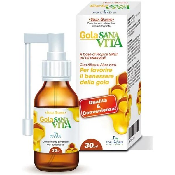 Sanavita Gola Spray 30 Ml - Integratore Per Il Benessere Delle Vie Respiratorie-image