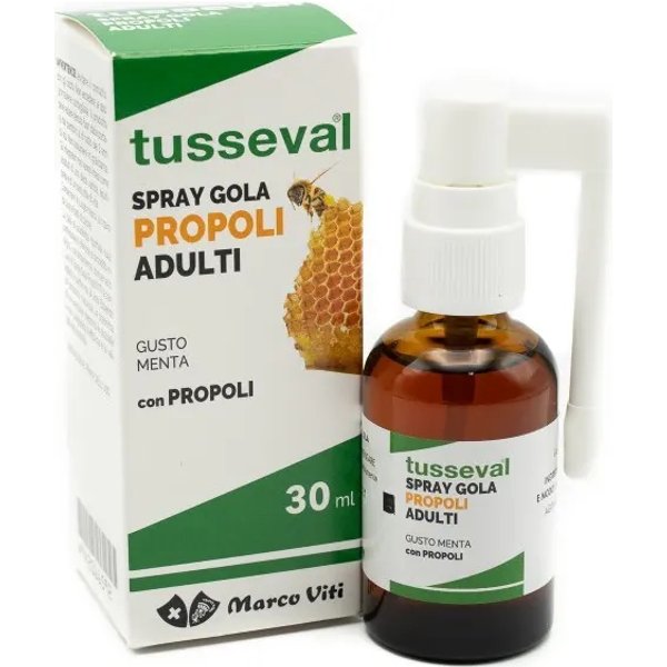 Marco Viti Tusseval Gola Propoli Adulti 30 Ml - Integratore Spray Per Le Vie Respiratorie-image