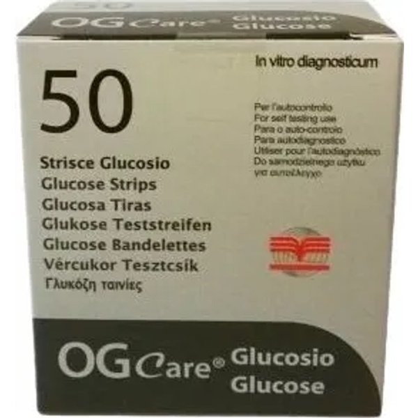 Ogcare Glucosio - 50 Strisce Reattive Per Glicemia-image